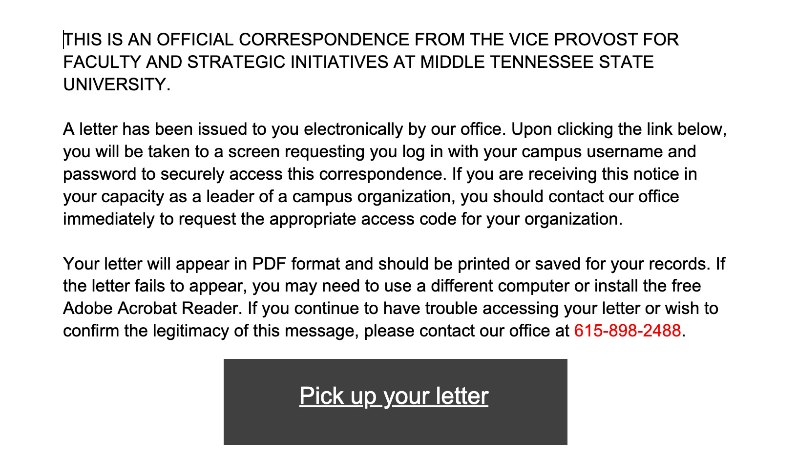 Academic Integrity Screenshot